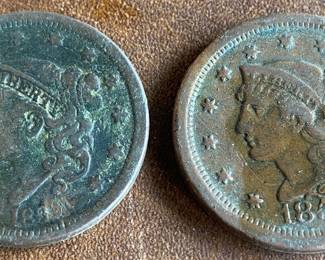 183? and 1854 U.S. Pennies