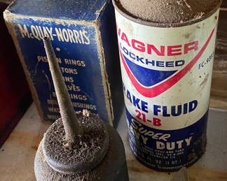 Metal Wagner Brake Fluid Can/Oil Cans