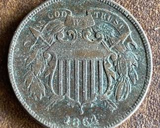 1864 Two Cent Piece