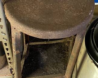 Old Metal Stool