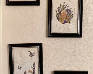 FRAMED PRESSED FLORAL WALL ART