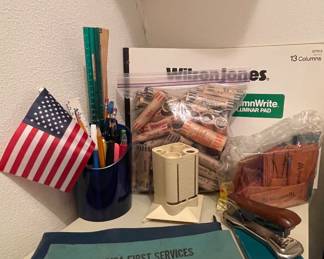 OFFICE SUPPLIES, OLD BANK BAGS