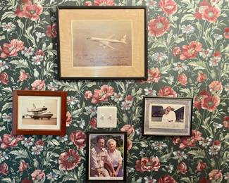 SPACE SHUTTLE PICTURE, GEORGE BUSH PHOTOS