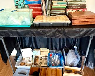 coin collecting  supplies and books 