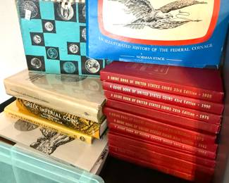 coin collecting  supplies and books 
