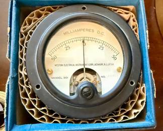 Vintage Weston Model 301 DC Milliamperes panel meter 