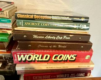coin collecting  supplies and books 