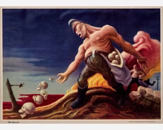 49. Thomas Hart Benton "The Sowers" Offset Litho from The Year of Peril (1942)