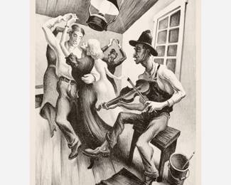 9. Thomas Hart Benton "I Got a Girl on Sourwood Mountain" Lithograph (1938)