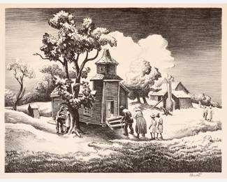 14. Thomas Hart Benton "Sunday Morning" Lithograph (1939)