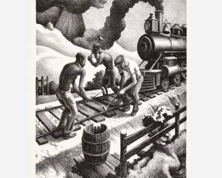 42. Thomas Hart Benton "Ten Pound Hammer" Lithograph (1967)