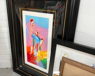 peter max, statue of liberty (signed)