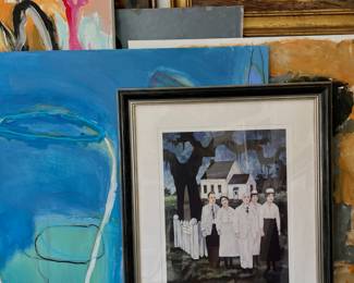 signed george rodrigue print