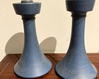 newcomb candlesticks (signed)