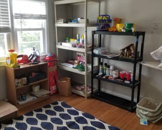 Pl;astic shelving; household aids