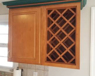Cabintry detail: wine rack