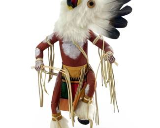 Vintage Signed Homer Lefthand Owl Kachina

