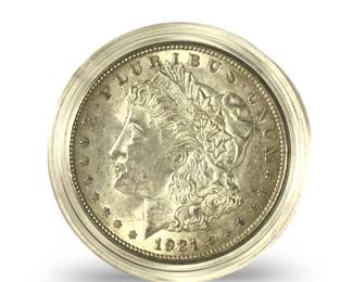 1921 Morgan Silver Dollar Coin
