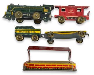 Vintage Tin Ranger Fast Freight Trains
