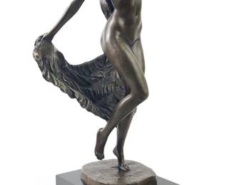 Signed Pasquale Delor Art Nouveau Nude Woman
