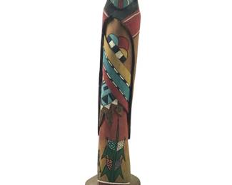 Signed Andy Rickey Carved Wood Hopi Kachina Doll
