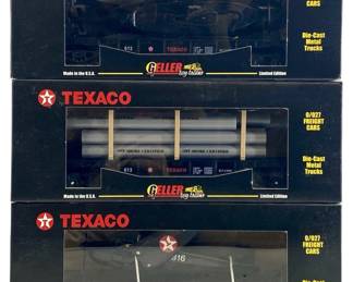 3pc Vintage Geller Texaco Toy Trains
