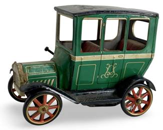 Vintage Japanese Tin Litho Model T Car Toy
