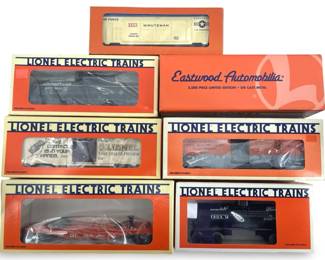 7pc Vintage Lionel Electric Train Cars
