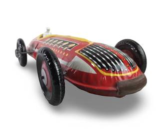 Vintage Marx Tin Litho Windup Racecar #12
