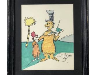 Signed Dr. Seuss Green Eggs and Ham Color Ink
