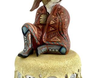 Robert Shields Rabbit Trader Sculpture
