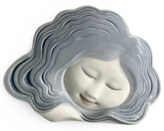 Vintage Lladro Porcelain Water Dreamer Vase
