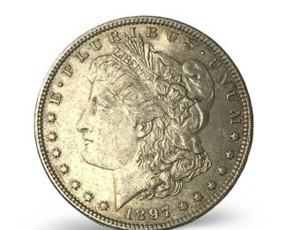 1897 Morgan Silver Dollar Coin
