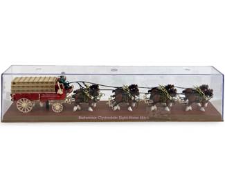 Ertl Budweiser Clydesdale Eight-Horse Hitch

