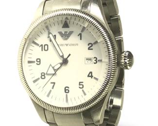 Emporio Armani AR5835 Classic Men’s Silver Watch
