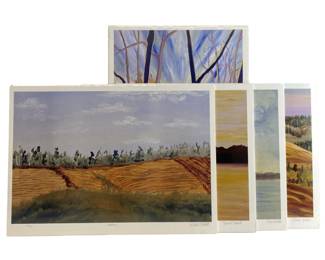 Collection (5) Signed Limited Robert Pellett
