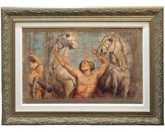 Hand Signed Tomasz Rut “Victoris" Canvas Giclee
