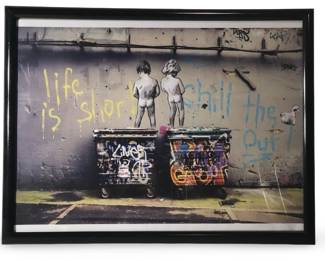 Graffiti Art Life is Short Chill The Duck Out
