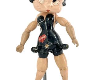 Antique Wooden Jointed Betty Boop Doll
