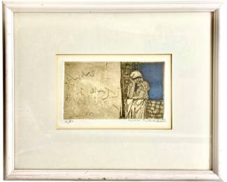 Signed Etching C. Marshall Limited Untitled
