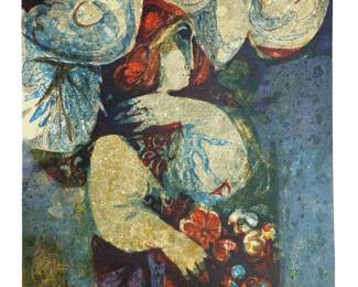 Signed Sunol Alvar Unique Lithograph
