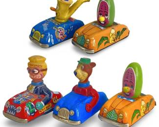 Vintage Tin Louis Marx Friction Car Toys
