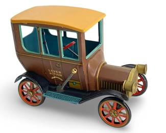 Vintage Lever Action Tin Model T Friction Car
