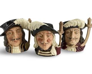 3pc Royal Doulton Porthos/Athos/Aramis Mugs
