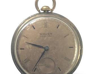 Vintage Gruen Veri Thin 10K Gold Filled Pocket
