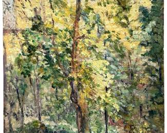 Impressionist Signed Dora N. Oil on Panel
