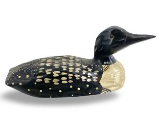 Hand Painted Heritage Mint Duck Decoy
