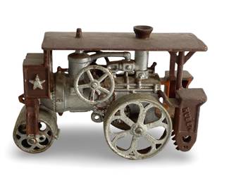 Antique Hubley Huber Cast Iron Road Roller
