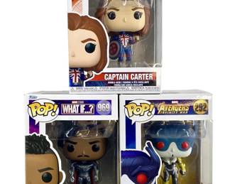 3pc “What If…?" & MCU Funko Pops
