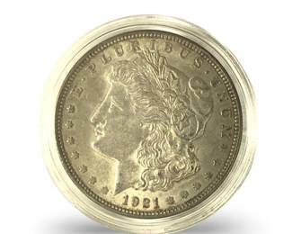 1921 Morgan Silver Dollar Coin
